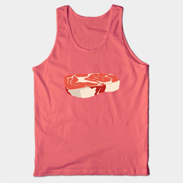 Steak Illustration Tank Top by ahadden